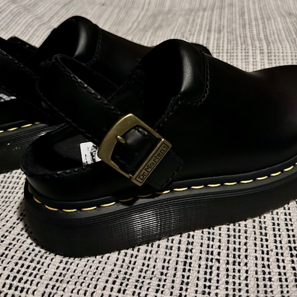 Dr. Martens Zebzag Leather Platform Mules - Picture 2 of 6